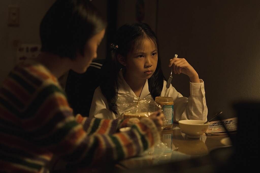 林品彤在《美國女孩》中鬧脾氣不吃飯只吃花生醬的場面令人印象深刻。（傳影提供）