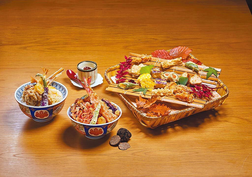 金子半之助「食欲之秋」新品，與台北美福飯店晴山日本料理聯名，420元至690元。（金子半之助提供）