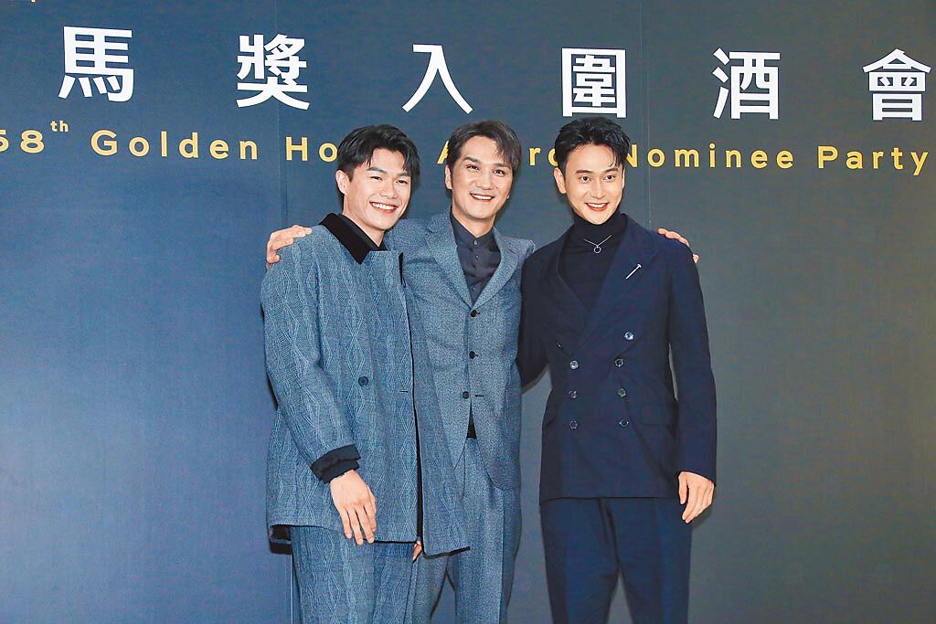 柯煒林（左起）、馬志翔、劉冠廷被主持人大讚像偶像男團。（羅永銘攝）