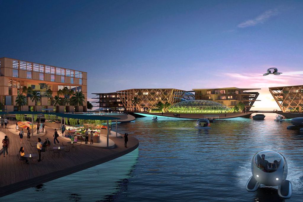 漂浮城市OCEANIX 以環保永續為建造概念(圖/翻攝自Bjarke Ingels Group)

