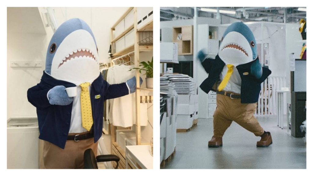 IKEA 最具標誌性的鯊魚吉祥物今回化身房地產經紀幫大家找房子（圖 / ikea.com）