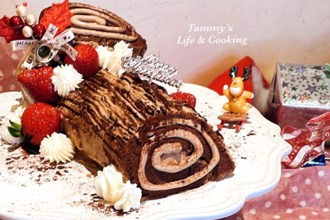 【聖誕木柴戚風蛋糕】風格手作蛋糕出爐！讓妳的十二月甜蜜蜜