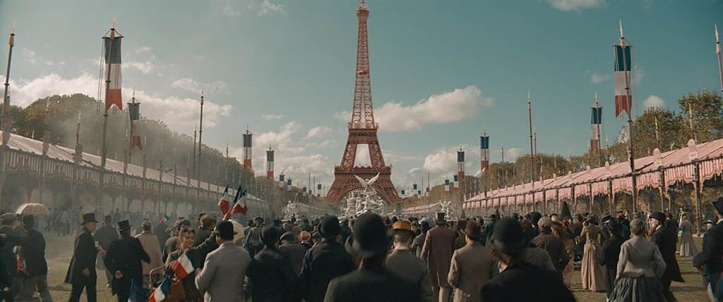 《艾菲爾情緣》改編自19世紀法國知名工程師艾菲爾建造巴黎知名地標「艾菲爾鐵塔」的幕後故事。（車庫娛樂提供）