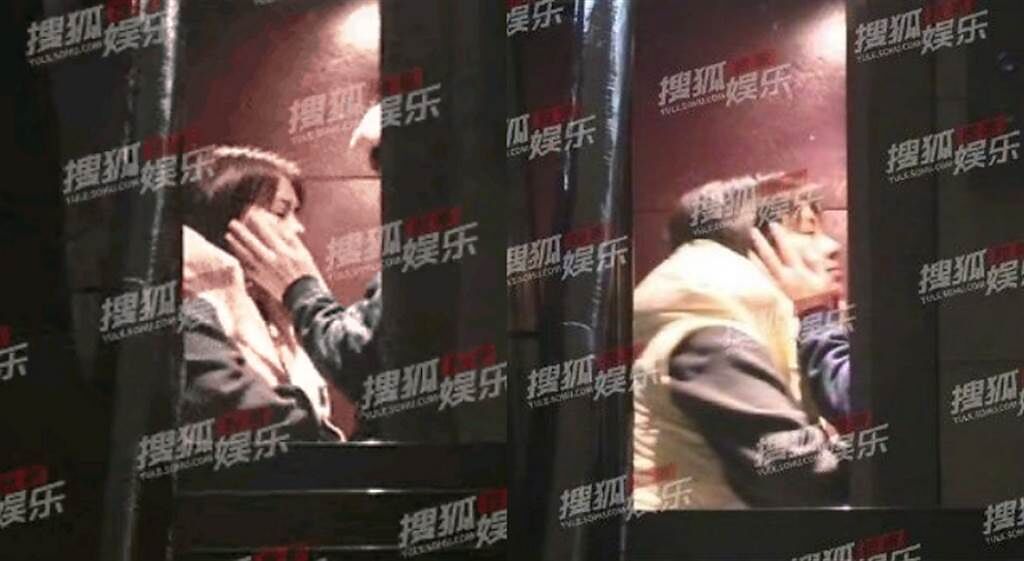 最近馬思純和張哲軒在電梯擁吻激情畫面流出，粉絲態度似乎有改變。(圖/ 摘自搜狐娛樂微博)