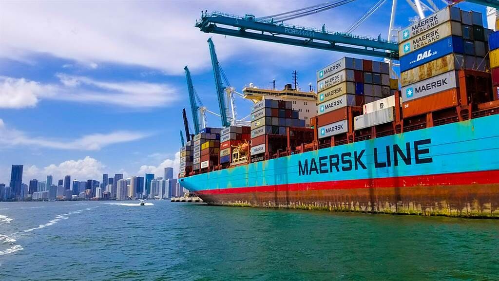 全球海運巨頭馬士基表示，供應鏈問題可望在下半年紓緩。（示意圖/達志影像/shutterstock）