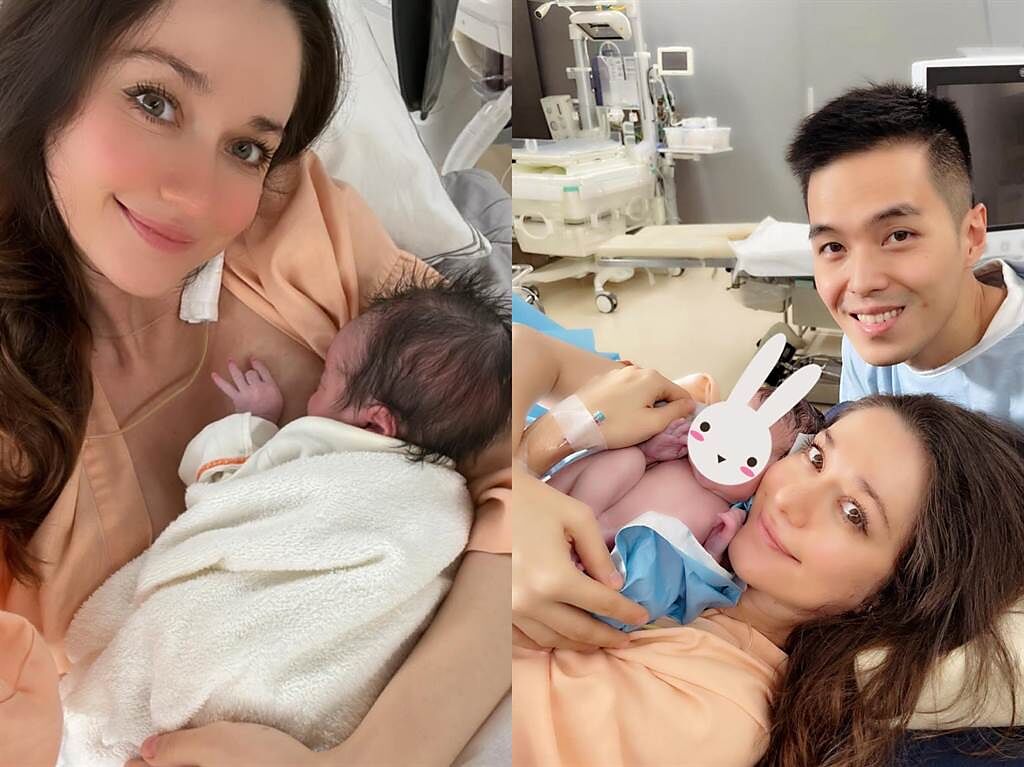 瑞莎喜迎二寶。（摘自臉書）