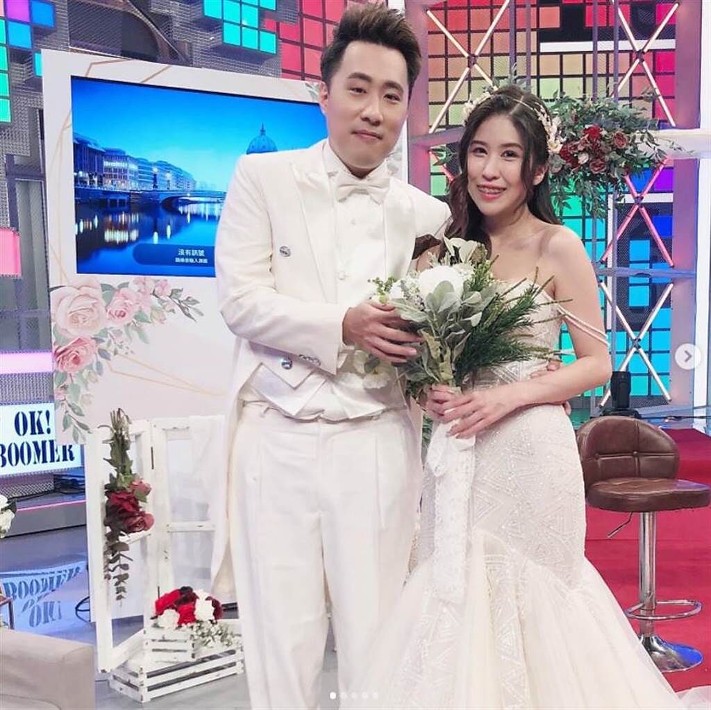 余祥銓和柔柔曾在節目上預習婚禮。（圖／取材自余祥銓Instagram）
