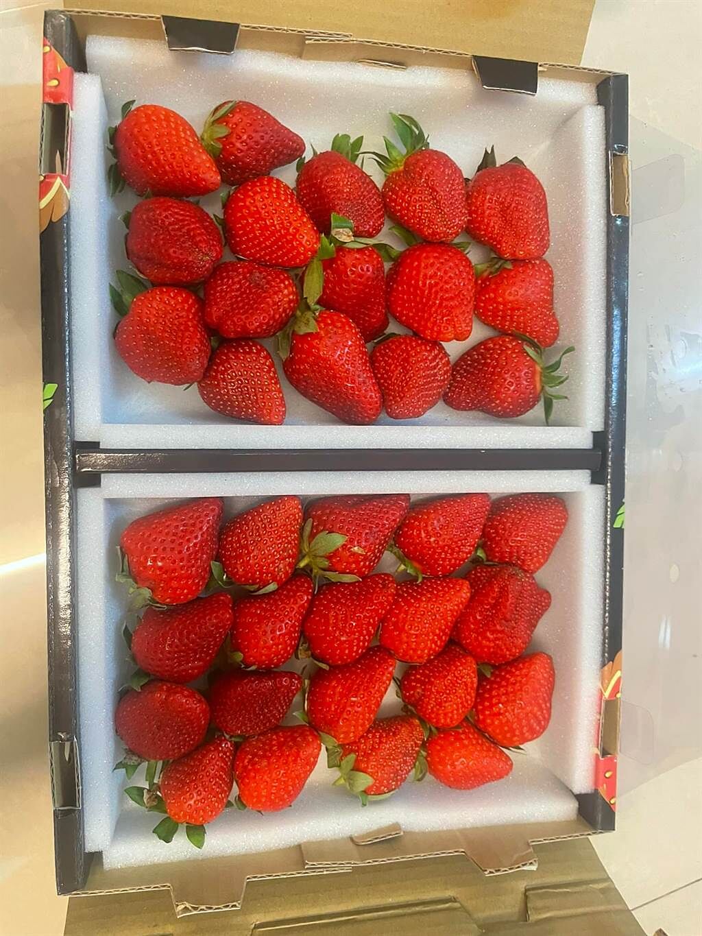 原PO在好市多買了4盒草莓。（圖／翻攝自Costco好市多 商品經驗老實說）