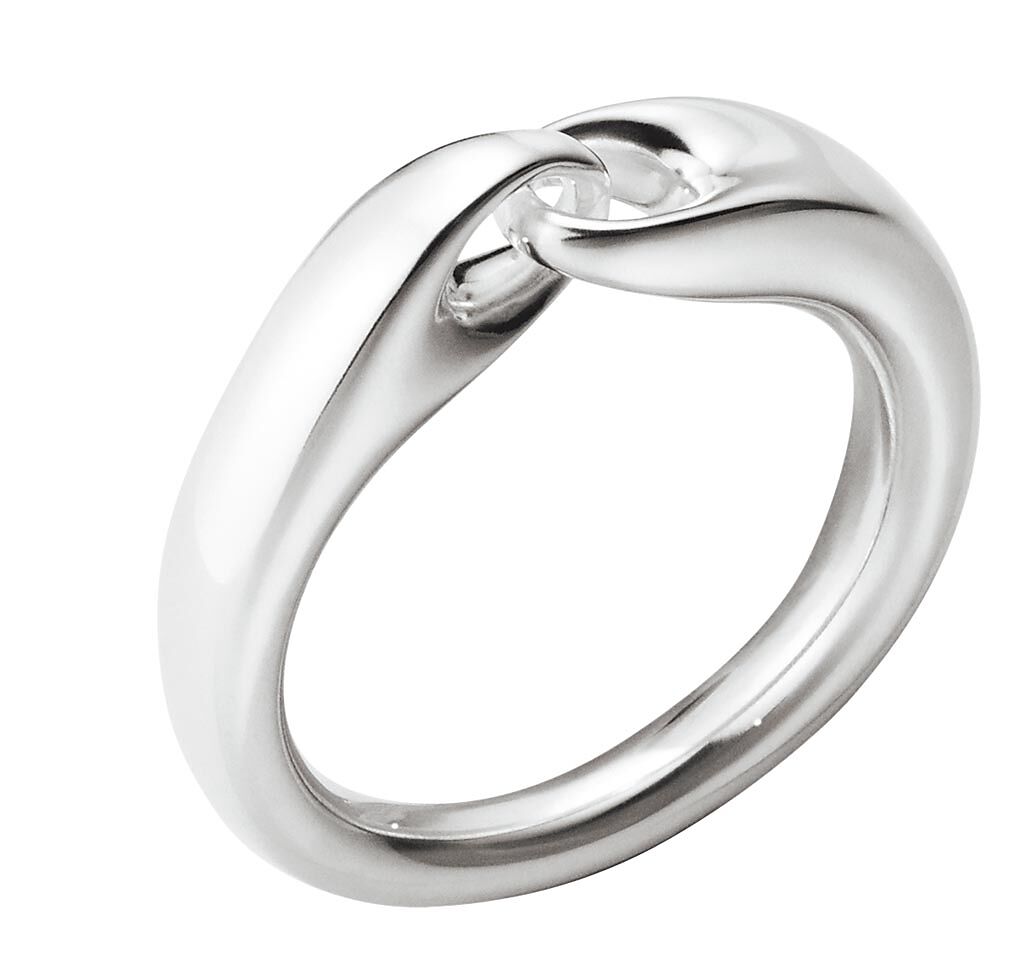 喬治傑生REFLECT系列純銀戒指，7800元。（Georg Jensen提供）
