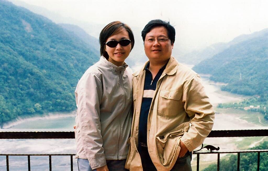 李天怡和丈夫郭人杰早年的合影，被網友虧跟現在差很大。（圖／中時資料照）