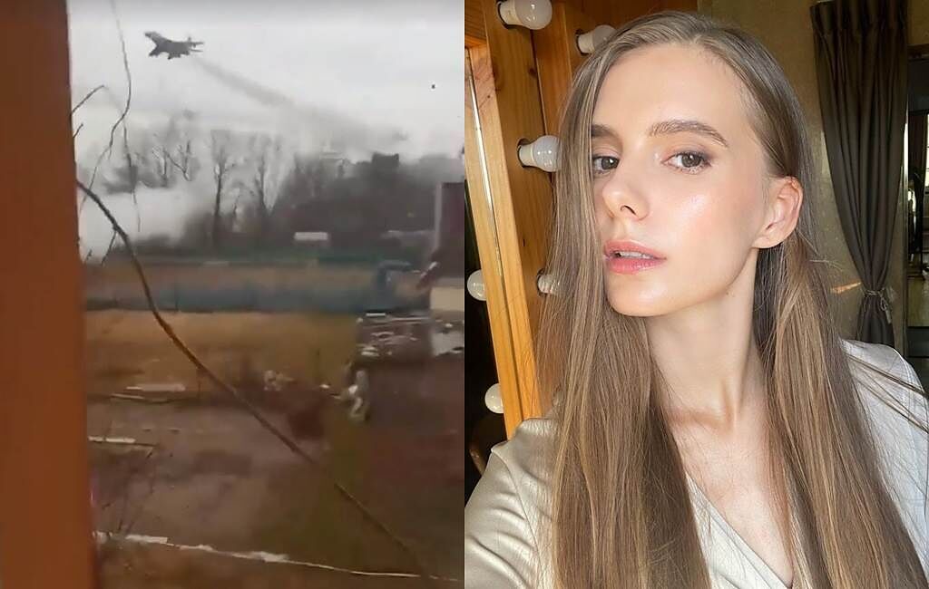 烏克蘭女模Tanya公開俄軍攻擊民宅的影片。（圖／IG@polyak_tetiana）