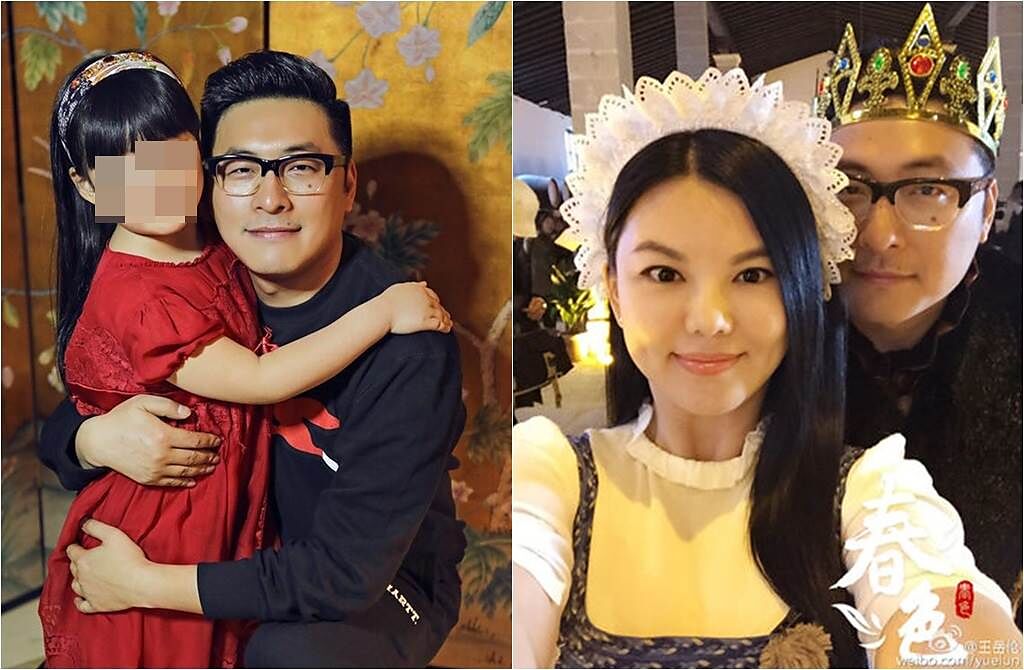 王岳倫曾帶女兒Angela上《爸爸去哪兒》，去年跟李湘(右圖左)離婚，被爆立刻交往網紅辣妹。(取材自王岳倫微博)