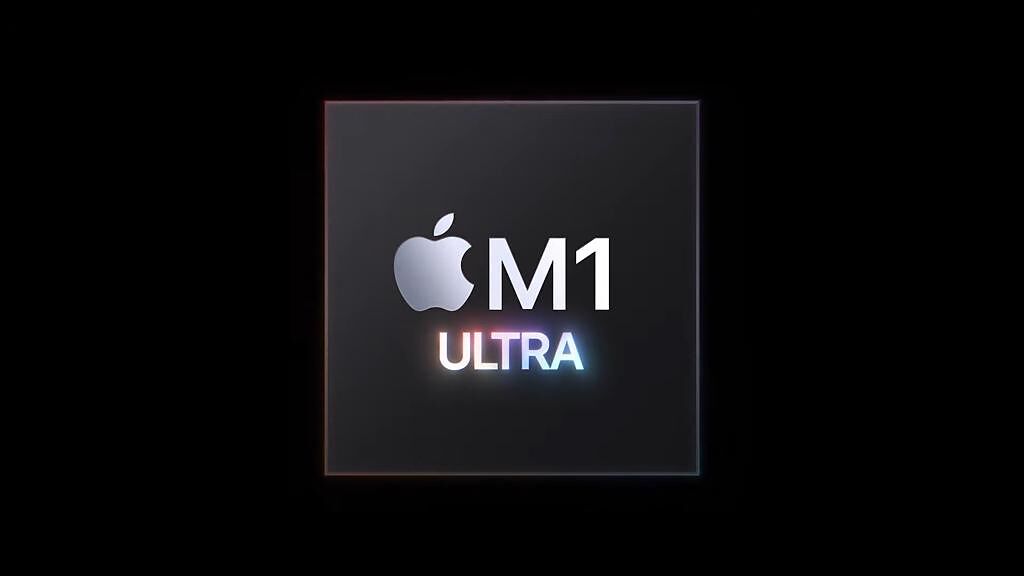 蘋果推出了全新的Apple Silicon處理器，帶來嶄新超效能的全新M1 Ultra晶片。（翻攝直播畫面）