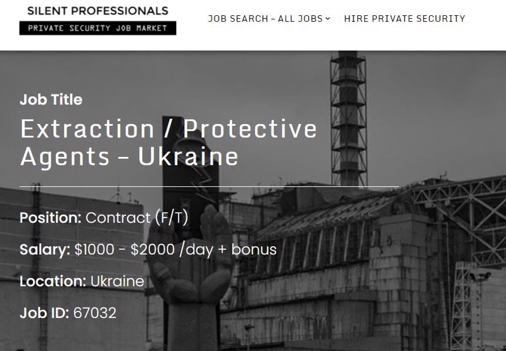 依招聘條件，該職位要以任何方式在烏克蘭移動。（圖／截取自Silent Professionals網站）