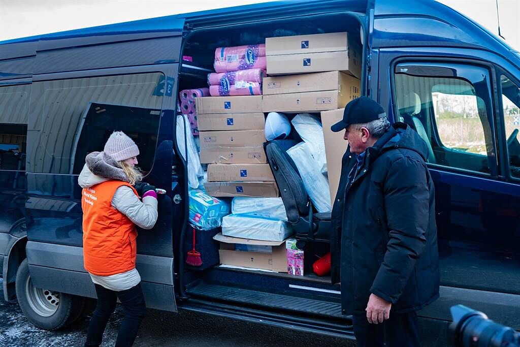 俄羅斯入侵烏克蘭戰事未歇，據聯合國難民署統計，烏克蘭危機截至昨天為止，已造成超過250萬人逃往境外成為難民。（展望會提供／林良齊台北傳真）