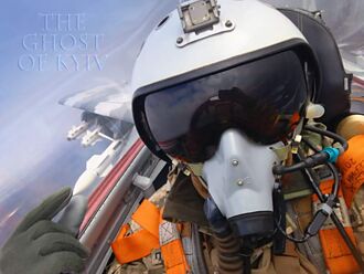 找我嗎？烏克蘭「基輔之鬼」超狂飛行員現身狠嗆： 飛進惡棍的靈魂