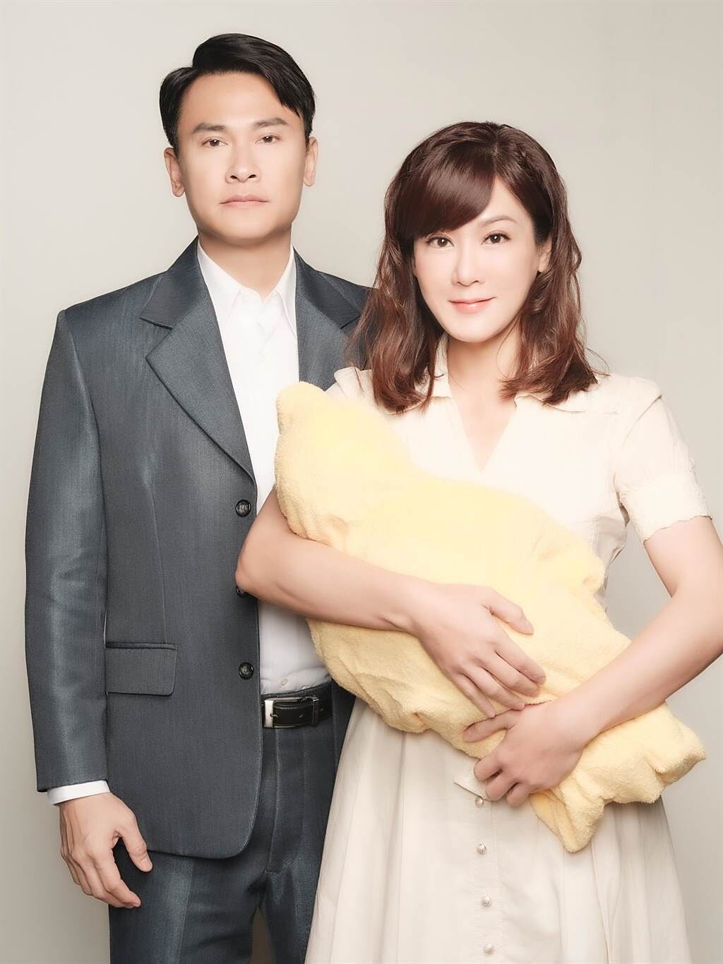 邱琦雯、王振富在《美麗人生》飾演夫妻。（台視提供）