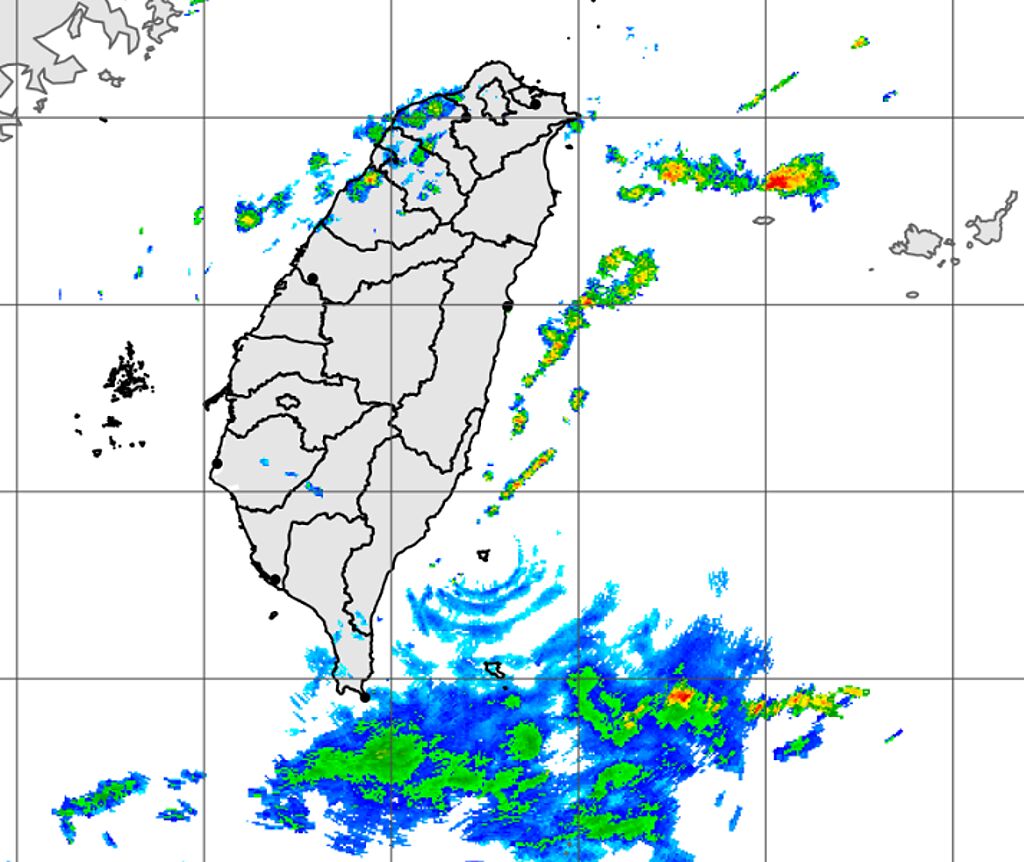 低壓往中南半島移動，殘餘水氣有機會併入華南雲雨帶，為台灣帶來大範圍降雨。（中央氣象局提供）