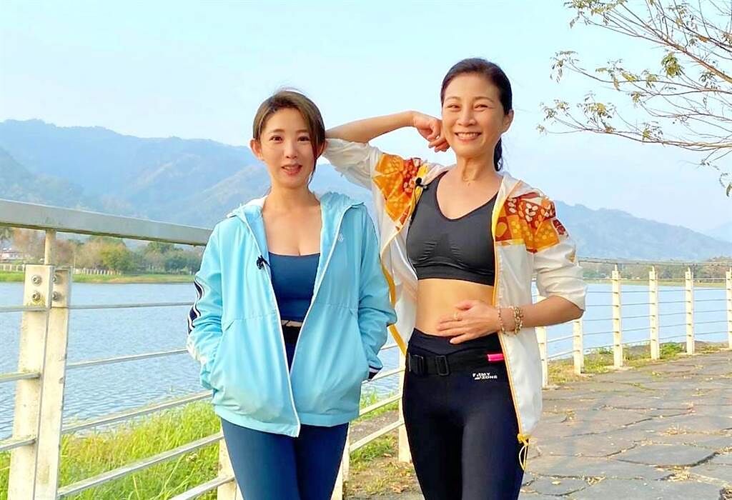 方文琳（右）和郭書瑤跑出5.6公里新高距離。（衛視中文台提供）