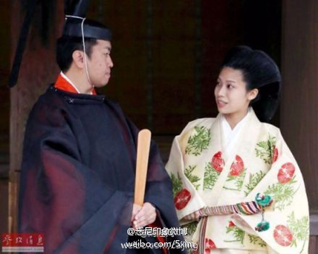 日本公主典子為愛「下嫁」平民，如今卻傳出婚姻出現問題。(圖／微博)