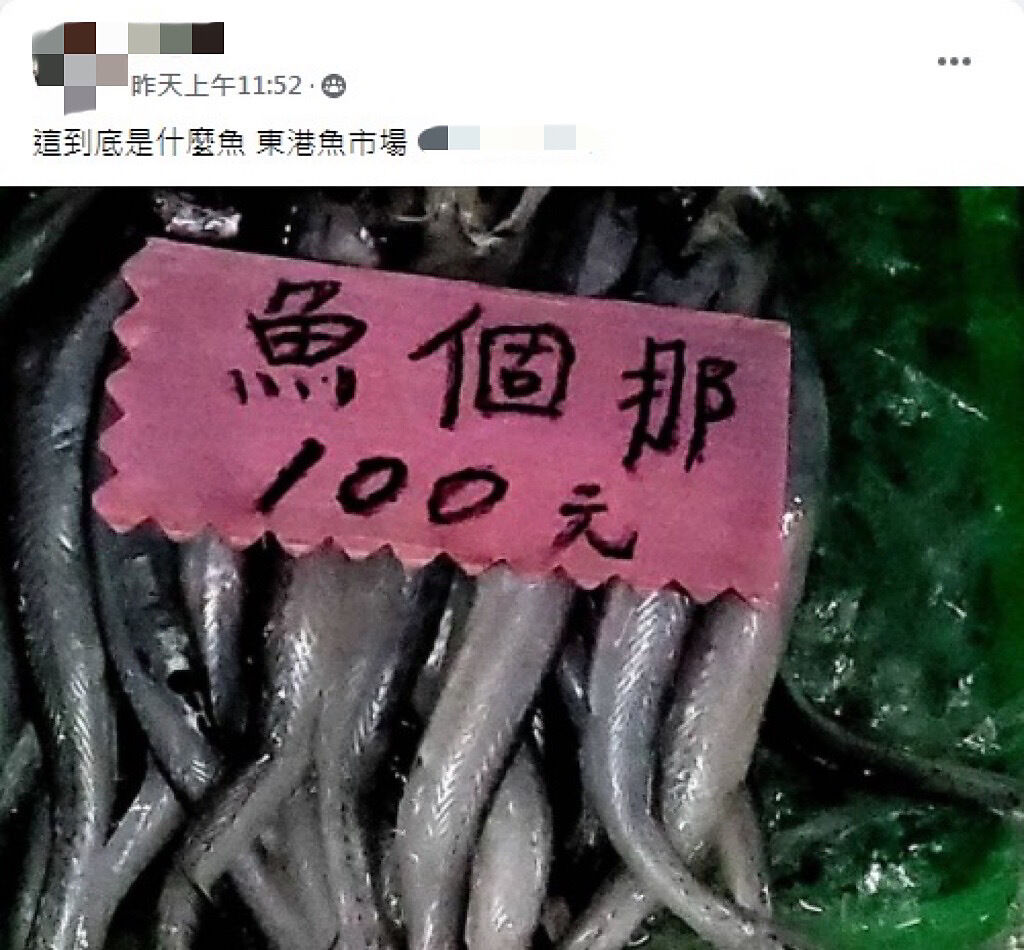 網友PO照詢問「那個魚」是什麼魚？引起眾人討論。(圖/截自臉書爆廢公社二館)
