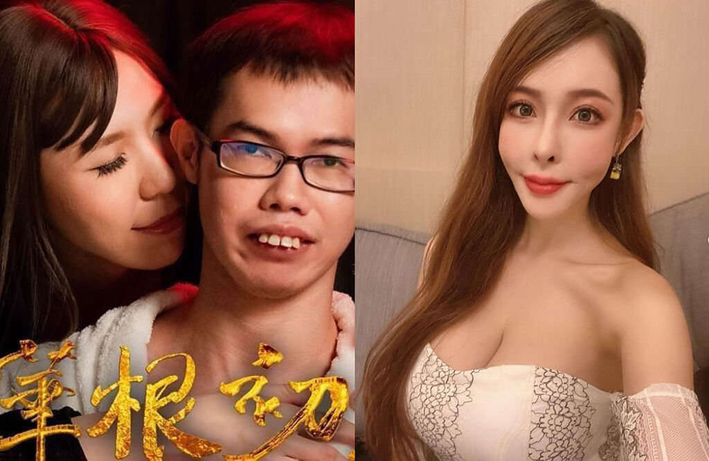 圤智雨覺得娃娃（右）才是台灣第一AV女優，左邊的苡若則因跟鄧佳華拍片，榮登台灣最犧牲小我的女優。（圖／FB@鄧佳華；IG@翁雨澄）