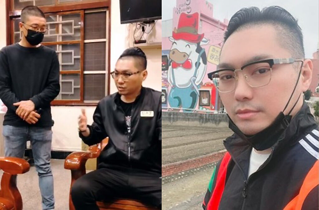 連千毅(右)發出「江湖尋人令」的24小時內果然讓張嫌(左)出面道歉。（圖／取自連千毅臉書）