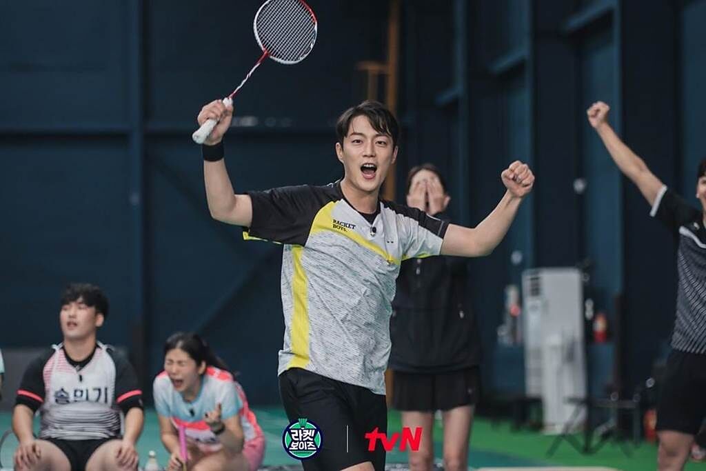 斗俊在《羽球少年團》中展現超強勝負慾。（摘自tvN joy臉書）