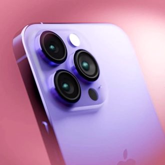 果粉要瘋啦！iPhone 14「漸層紫」仙氣曝光 新機剪瀏海變身大螢幕