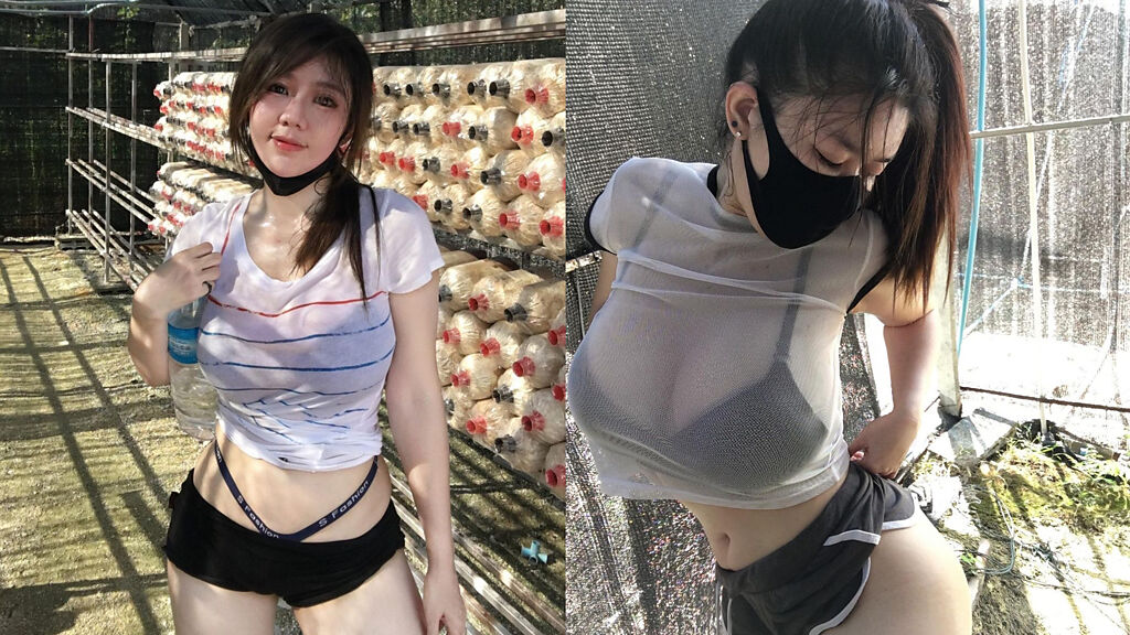 近日PTT網友PO出女菇農的一系列辣照，很快被網友認出就是泰國性感女DJ MIKA。（圖／IG@mikanaka9999）