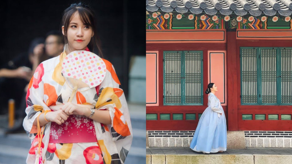 許多女生會前往日本跟韓國換上當地傳統服飾拍照。(示意圖/Pexels)