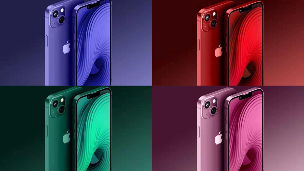 iPhone14每色都超有型，讓人不知道怎麼選。(圖/翻攝自@OfficialPLT twitter)
