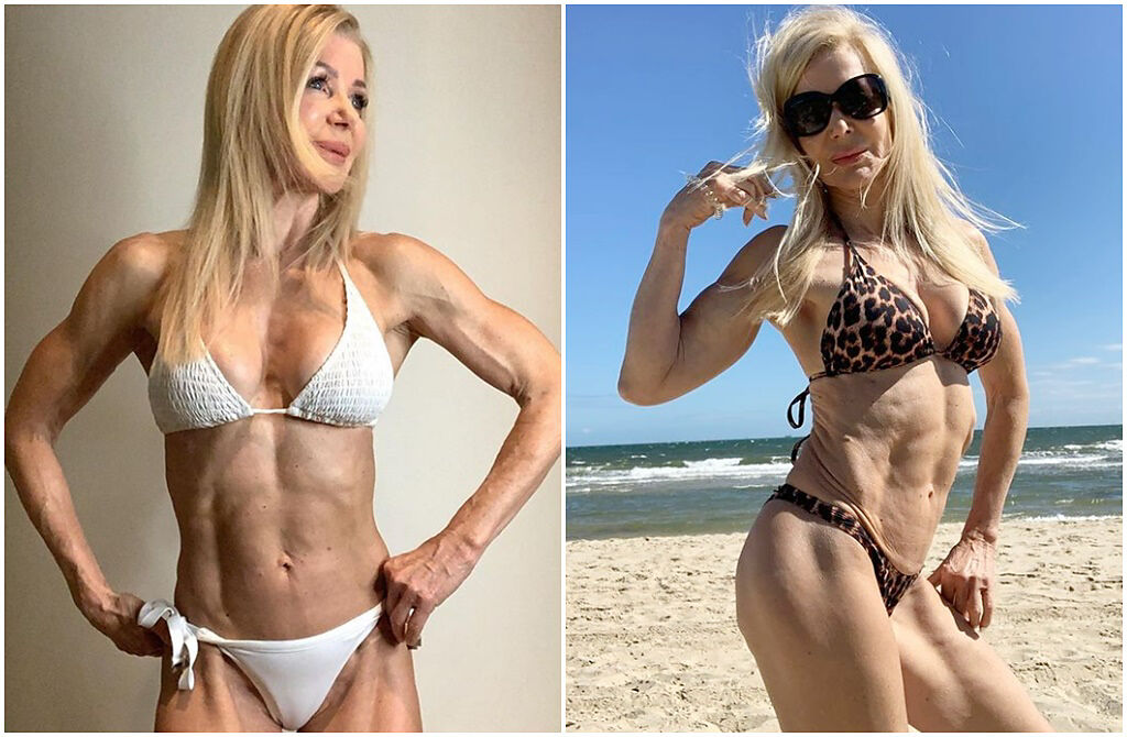 澳洲健身運動員萊絲莉，雖然已經64歲，身材依舊像20幾歲少女一般凹凸有致。(lesleymaxwell.fitness IG)