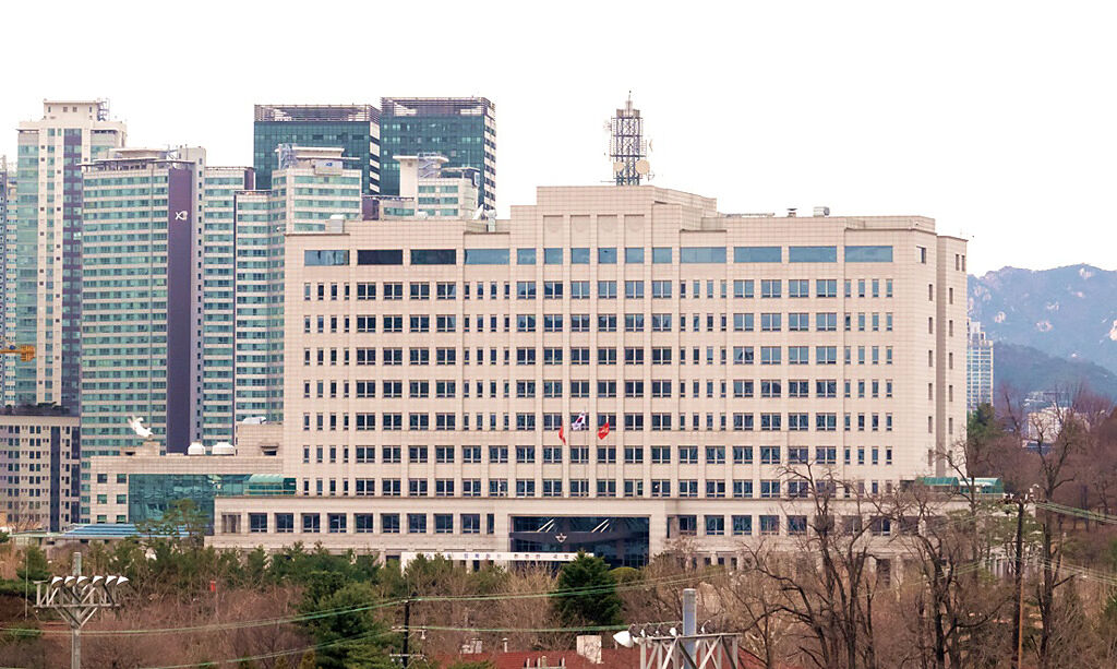 南韓總統尹錫悅上任後將總統辦公室從青瓦台遷移至位在首爾龍山的國防部大樓，新總統府也將改名。（資料照／TPG、達志影像）