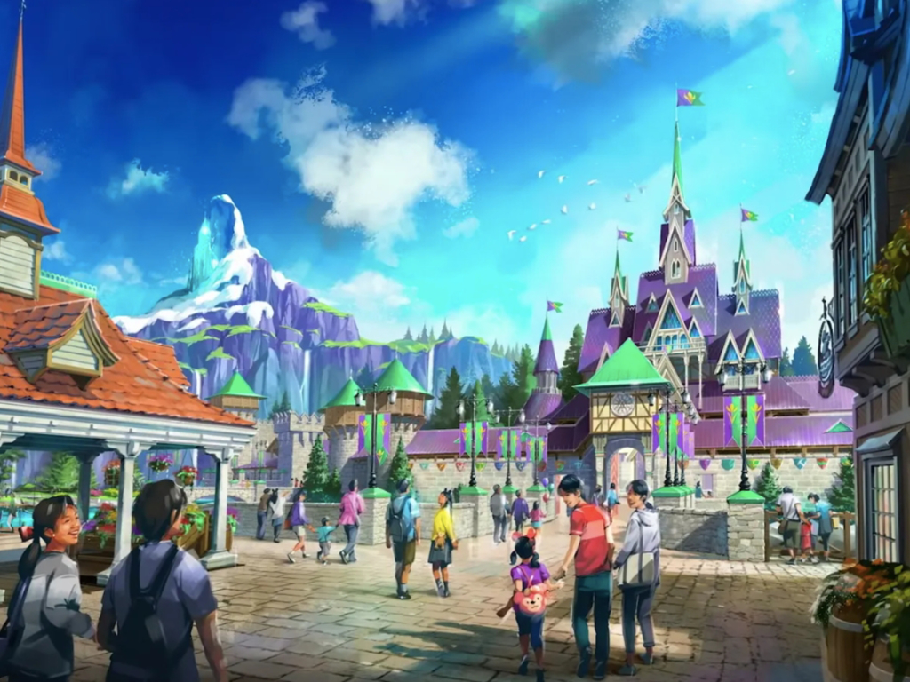 《冰雪奇緣》城堡園區。(圖/翻攝自Tokyo Disney Resort)