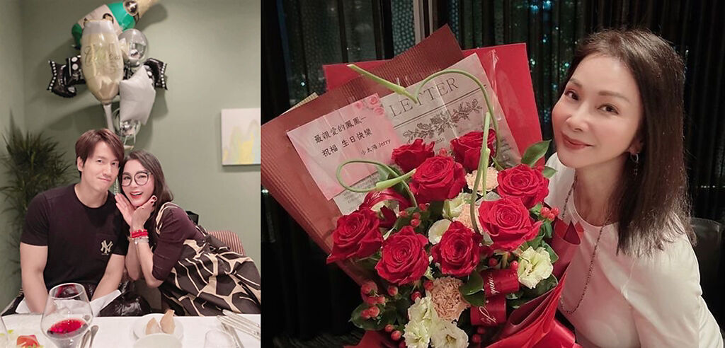 陳美鳳昨過生日，收到言承旭送的玫瑰花。（圖／翻攝自陳美鳳臉書；民視提供）