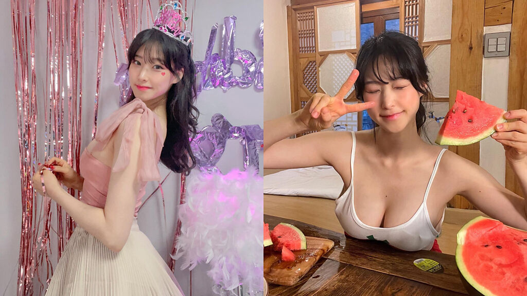 南韓辣模Irene日前公開一組自掀上衣的照片引起網友熱烈討論。（圖／IG@auddk_77）