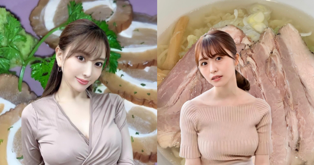 到底看妹還是食物？日本謎樣「拉麵 Instagram」結合女星、正妹梗圖　吸引上千人追蹤！ (圖／JKF提供)