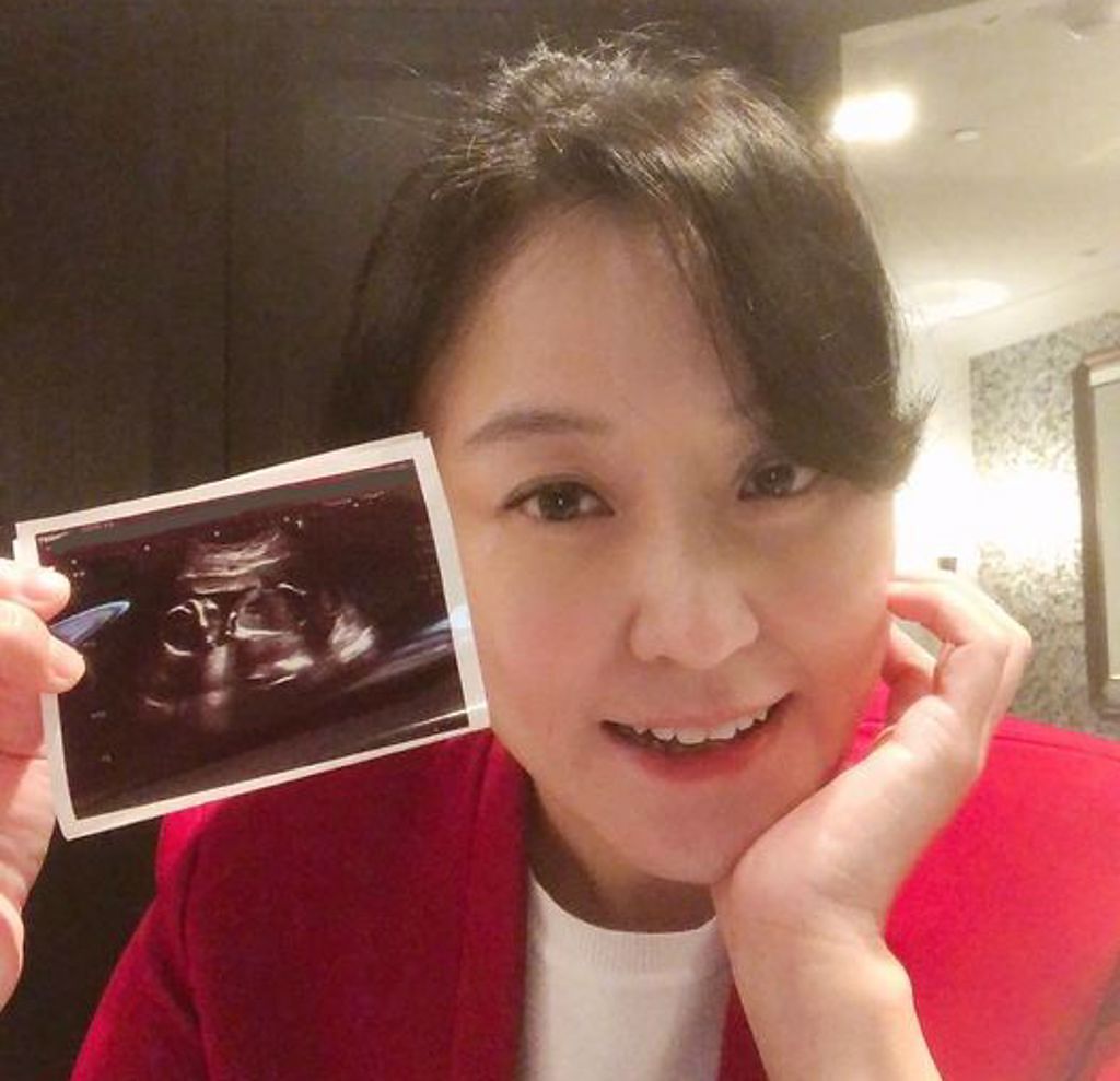 國民姑姑海裕芬今日在臉書上公布自己懷孕的消息，引來網友一片祝福。(盧/海裕芬臉書)