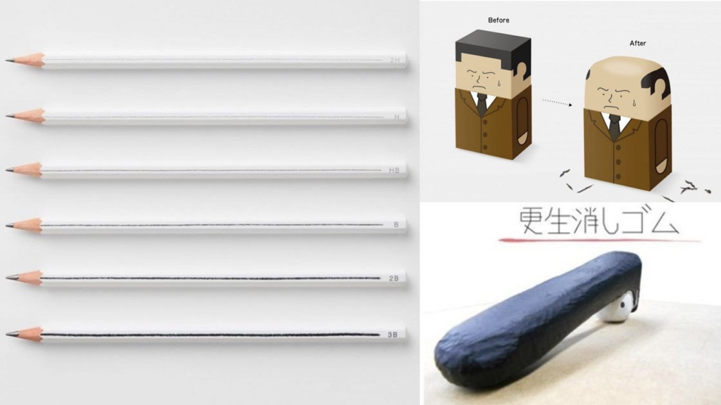 日本創意搞怪文具實用兼吸睛。(圖/翻攝自微博)