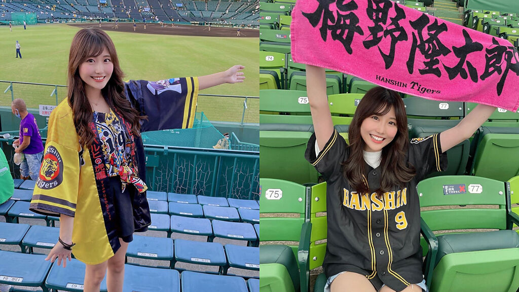 日本野球妹擁有超甜美笑容，讓人看了有初戀的感覺。(圖/みなみまる IG)