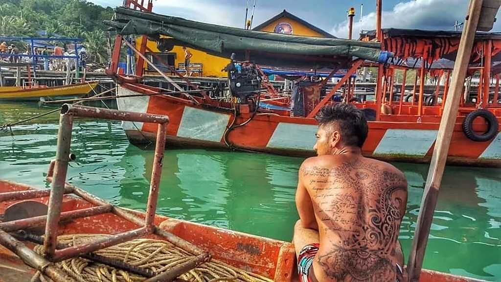 羅平6年前曾到過柬埔寨西港這個小漁村。（圖／羅平臉書）