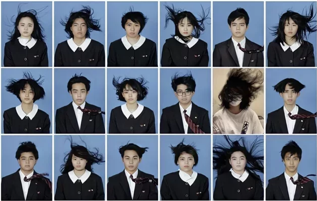 日本高中逆風宣傳海報氣場全開。(圖/翻攝自IG@ amami.h.s_amakou)