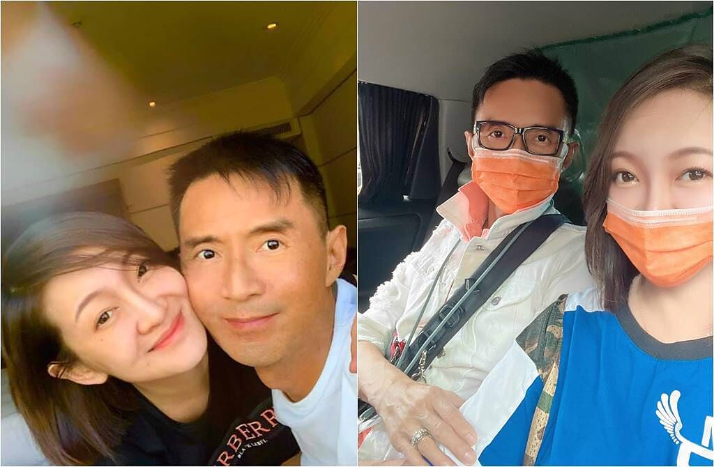 55歲港星林立洋2019年再婚娶小14歲的台灣老婆陳貞均。（圖／取材自林立洋、陳貞均臉書）