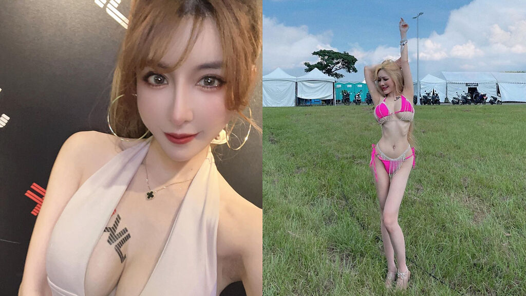 S2O Taiwan潑水音樂祭現場找來了JKF女郎穿著比基尼現身炒熱現場氣氛。（圖／IG@sprite0719ss、imyunyen）