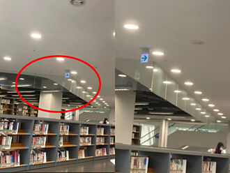 待圖書館抬頭見「整排玻璃」插天花板 網曝用途：可保命