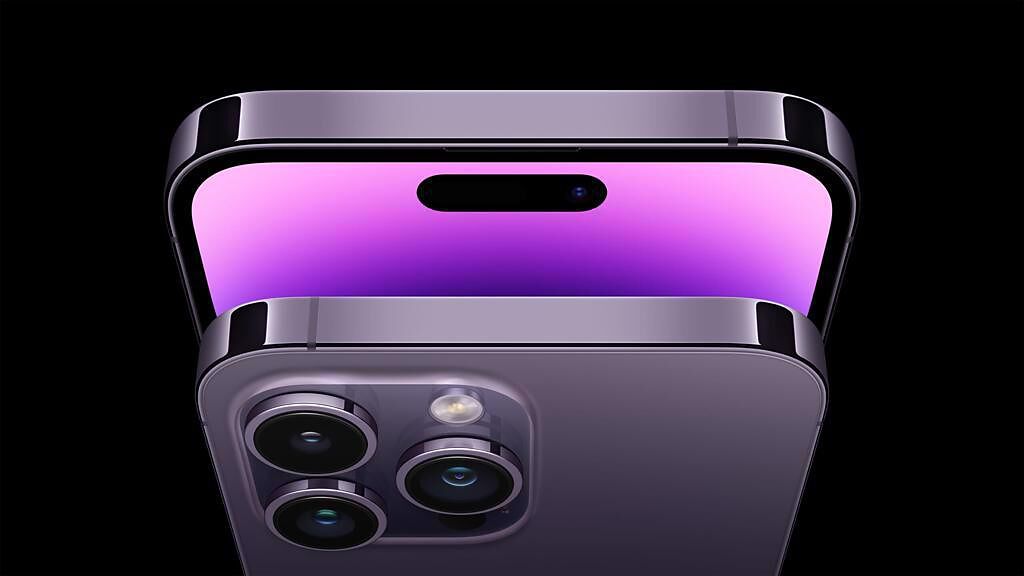 iPhone 14 Pro系列推出全新深紫色外觀。（圖／蘋果官網）