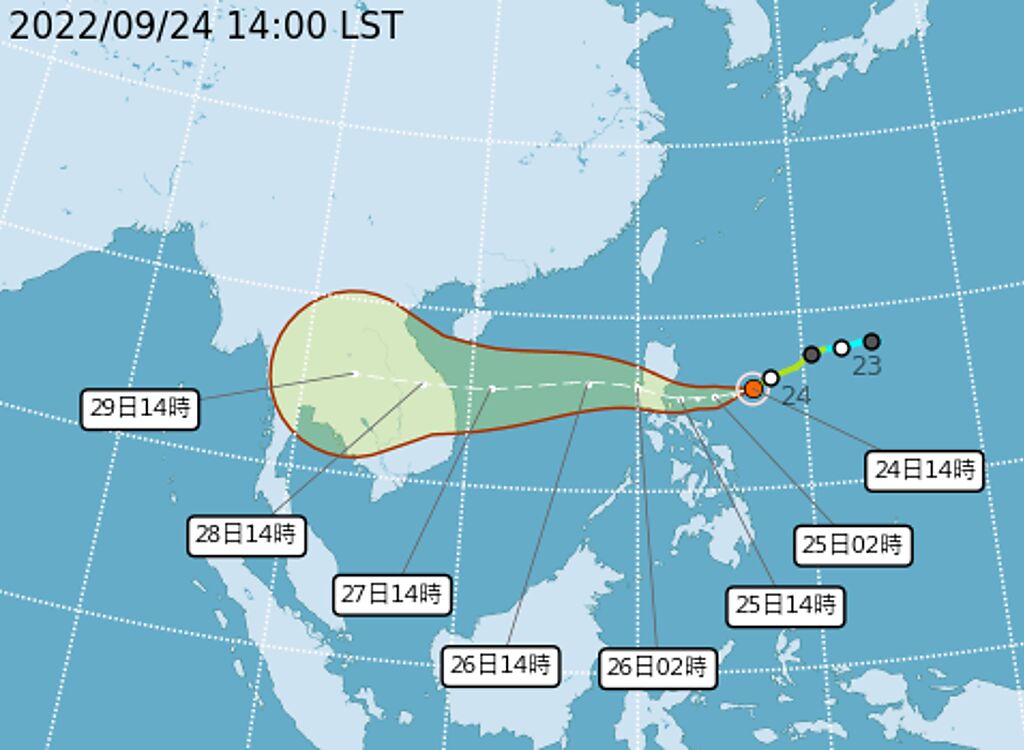 輕颱「諾盧」、「塔拉斯」不影響台灣，但到10月初都還有機會生成新的颱風。（圖／擷取自氣象局官網）