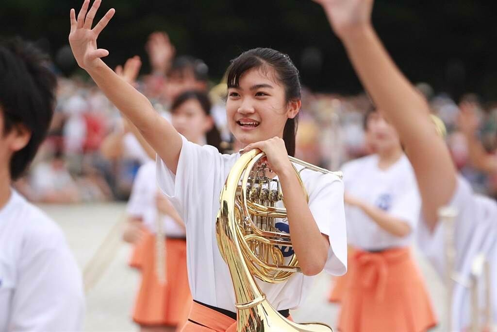 日本京都橘高校吹奏部的超高實力靠的是苦練。（葉家瑋攝）
