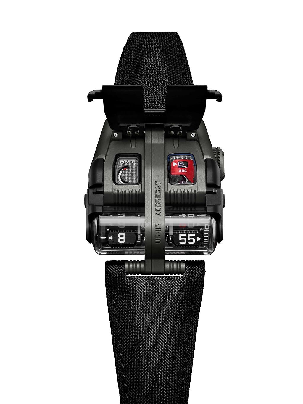 獨立製表URWERK的UR-112 Aggregat系列腕表，880萬元。（Swiss Prestige提供）